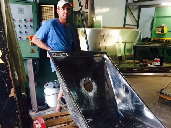 113' Burger yacht stainless anchor pocket aluminum hull fusion