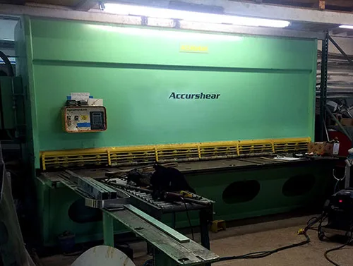 Accurshear CNC metal shearing machine Fort Lauderdale