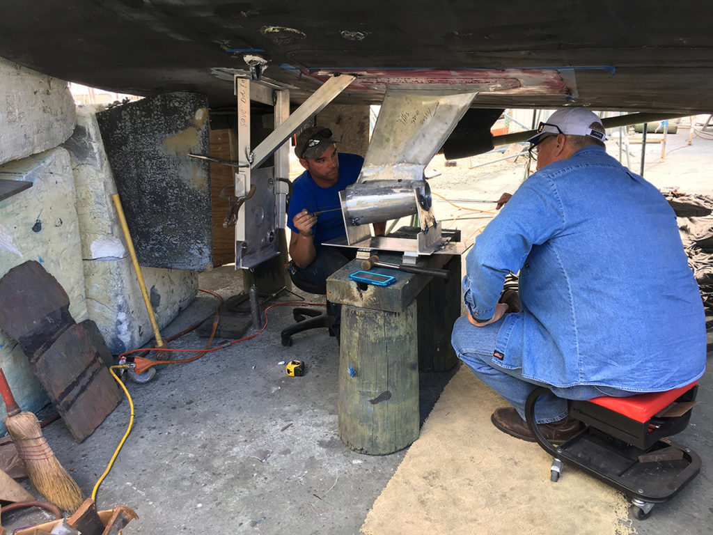 75 foot Burger Yacht hull refit